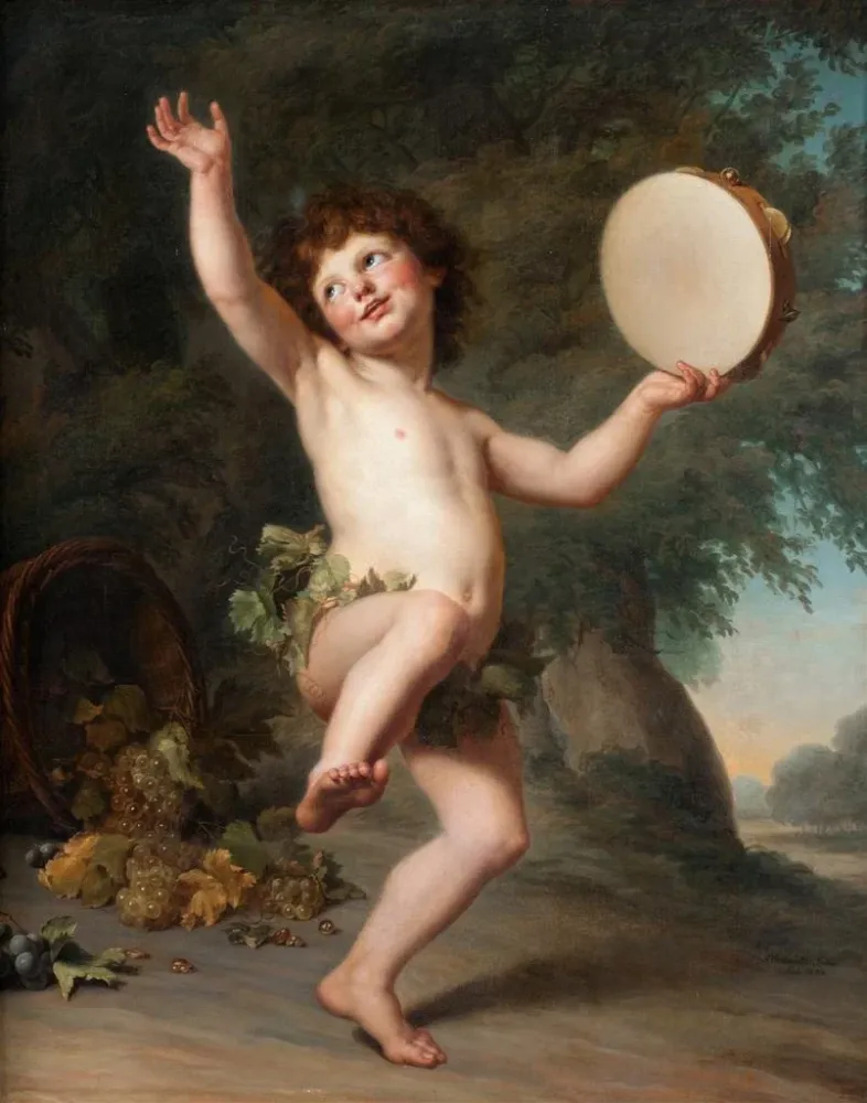 Gemälde Cupidon comme Bacchus - Adolf Ulrik Wertmüller | Kunstdruck