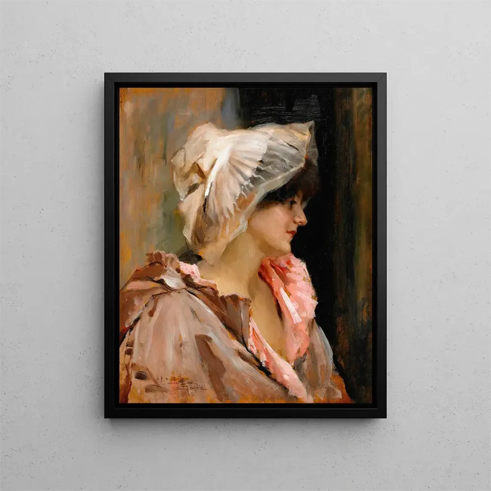 Gemälde Dame parisienne en peignoir - Albert Edelfelt | Kunstdruck