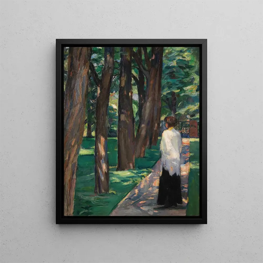 Gemälde Dame im Park - Albert Weisgerber | Kunstdruck