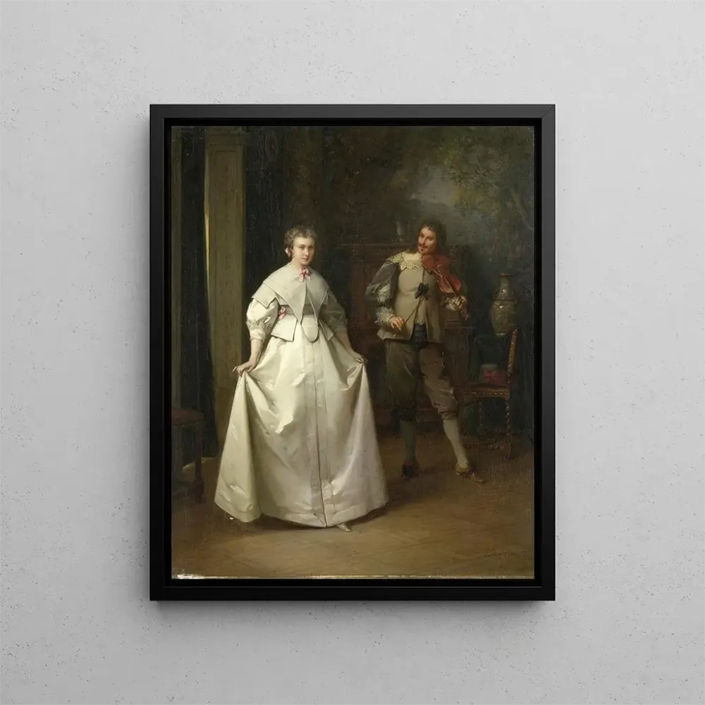 Gemälde La Danse - Aimé Gabriel Adolphe Bourgoin | Kunstdruck