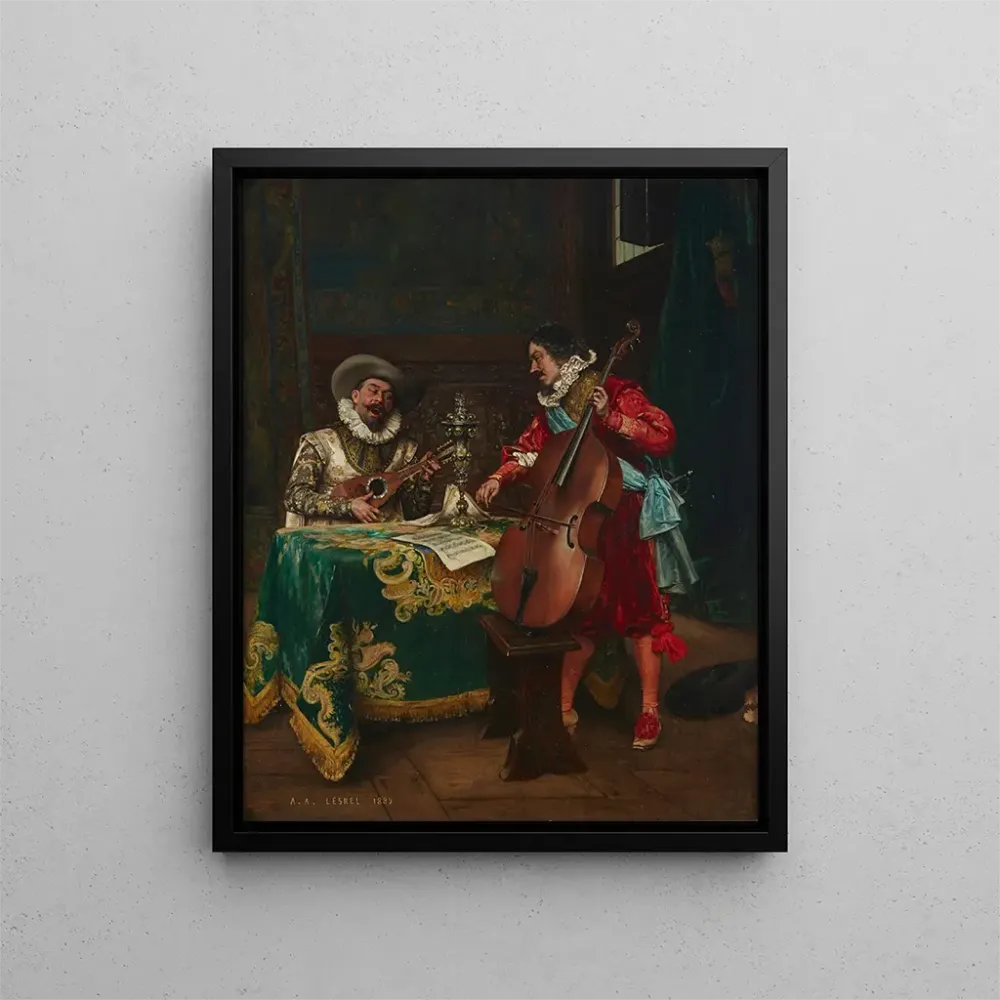 Gemälde Das Duo - Adolphe Alexandre Lesrel | Kunstdruck