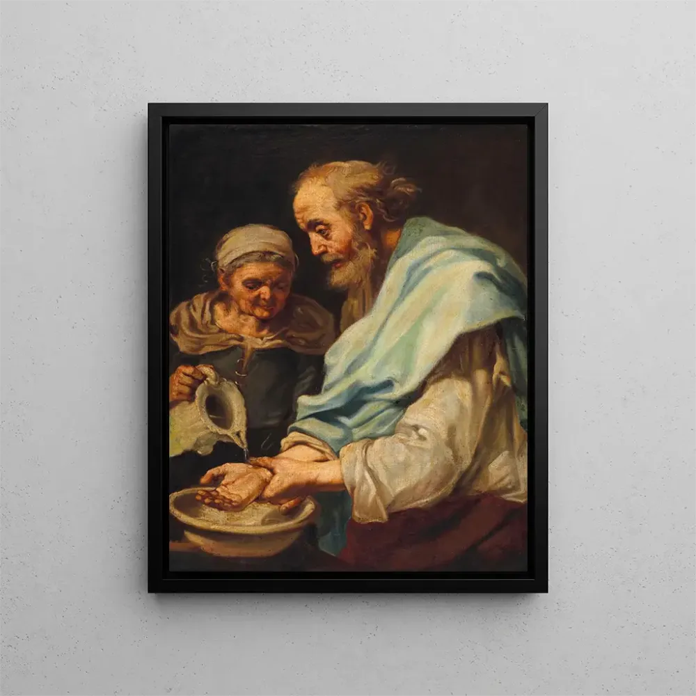 Gemälde Das Händewaschen - Bernhard Keil | Kunstdruck