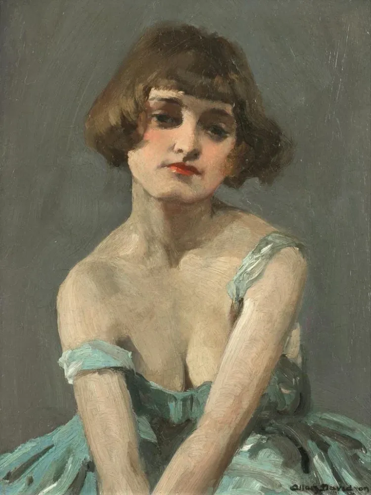 Gemälde Das Modell - Allan Douglas Davidson | Kunstdruck