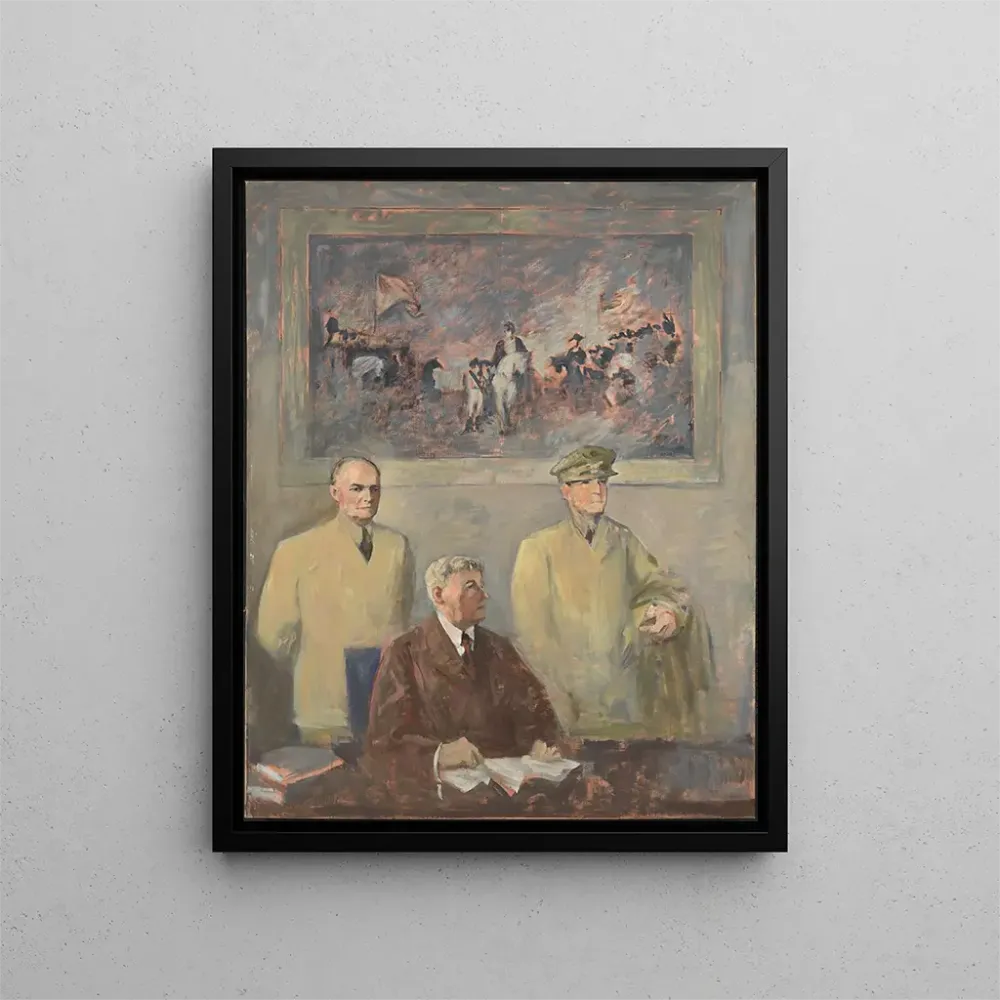 Gemälde Das Oberkommando, linkes Paneel - Augustus Vincent Tack | Kunstdruck