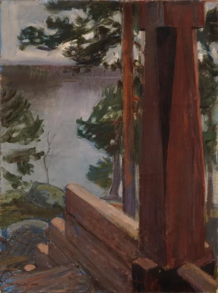 Gemälde Das Tor von Kalela - Akseli Gallen-Kallela | Kunstdruck