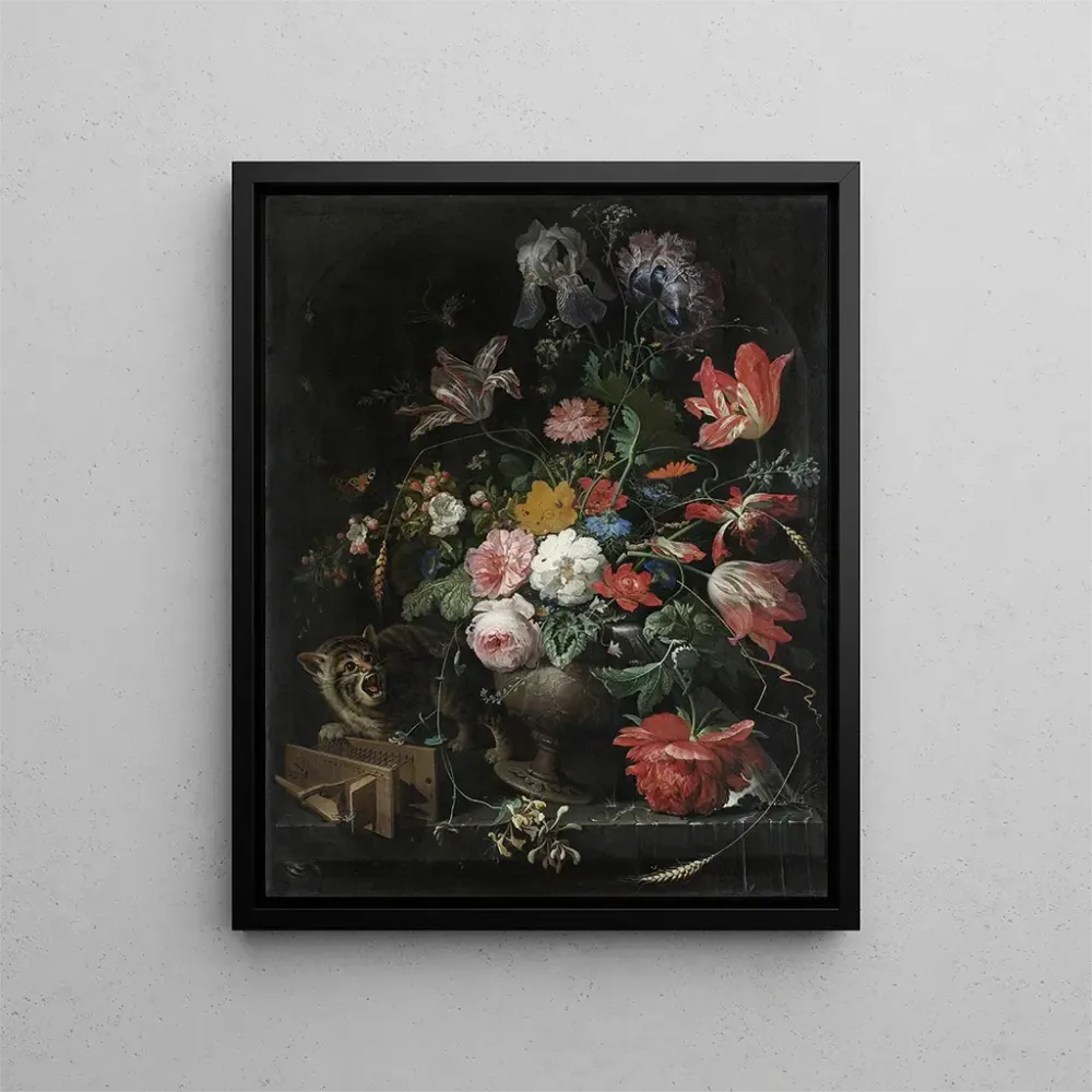 Gemälde Das umgestürzte Bouquet - Abraham Mignon | Kunstdruck