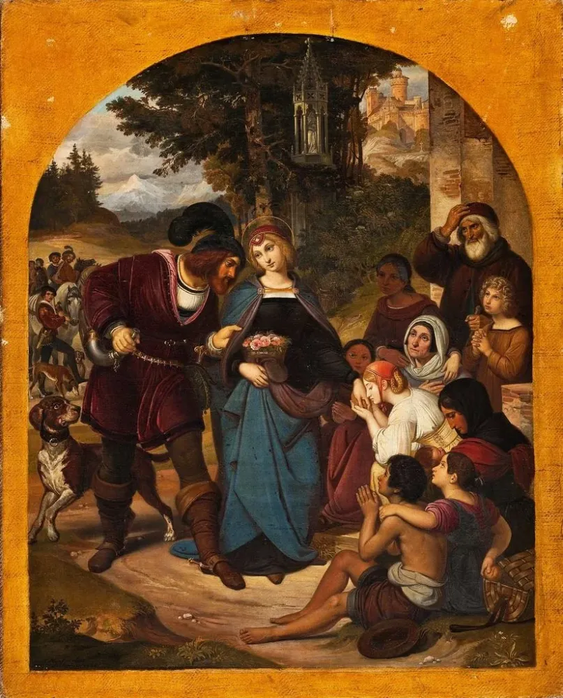 Gemälde Das Wunder der heiligen Elisabeth - August Hopfgarten | Kunstdruck
