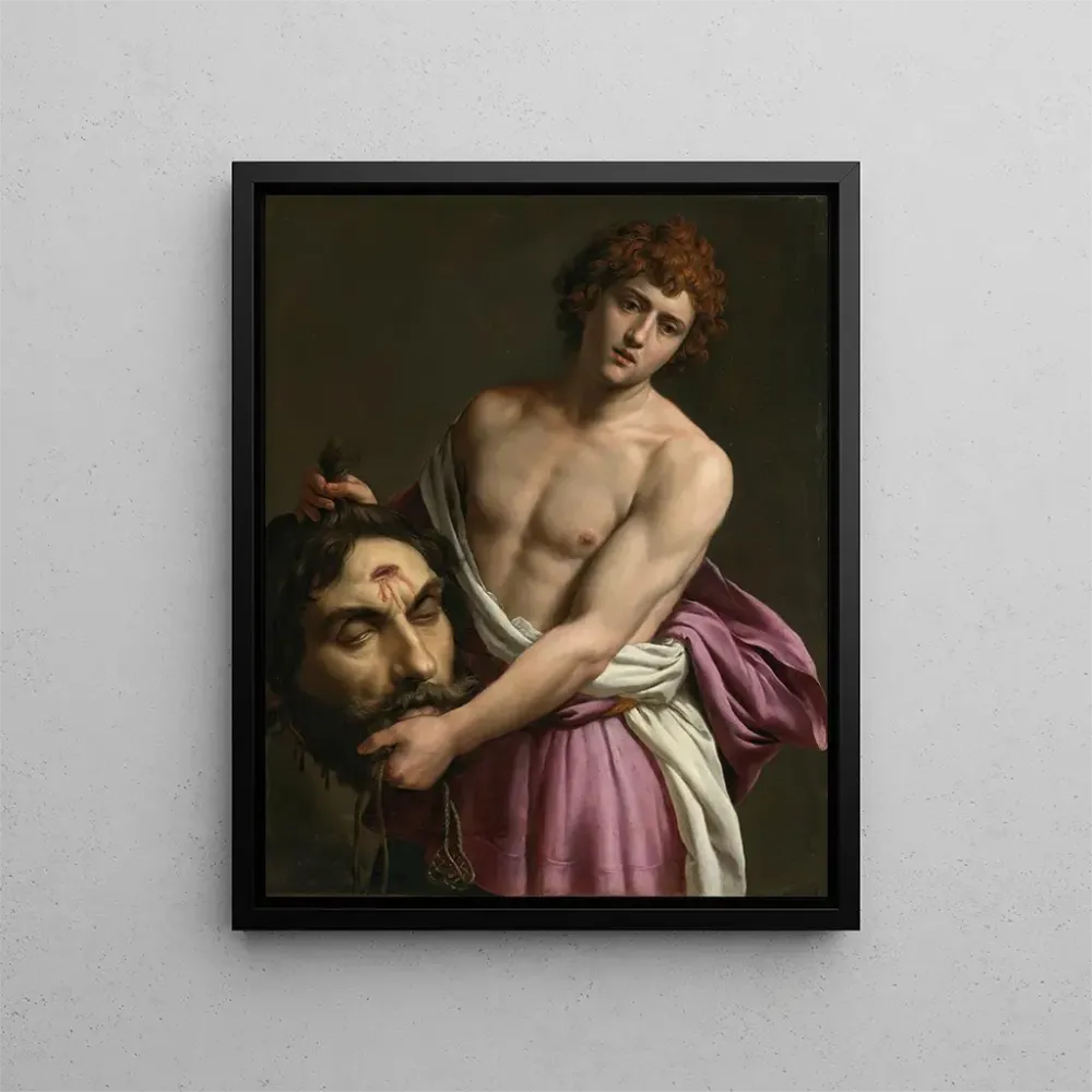 Gemälde David mit dem Kopf Goliaths - Alessandro Turchi | Kunstdruck