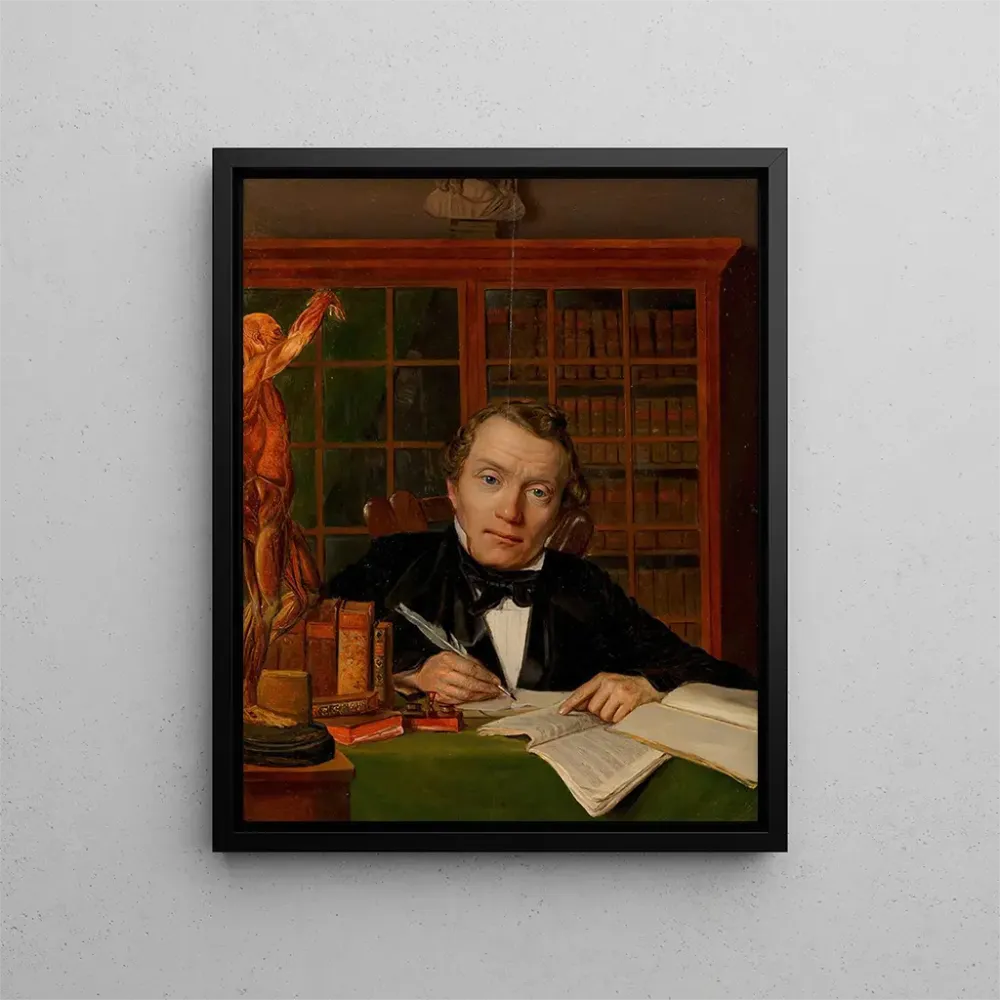 Gemälde Dr David Sternfeld, Arzt und Schriftsteller - August Mansfeld | Kunstdruck