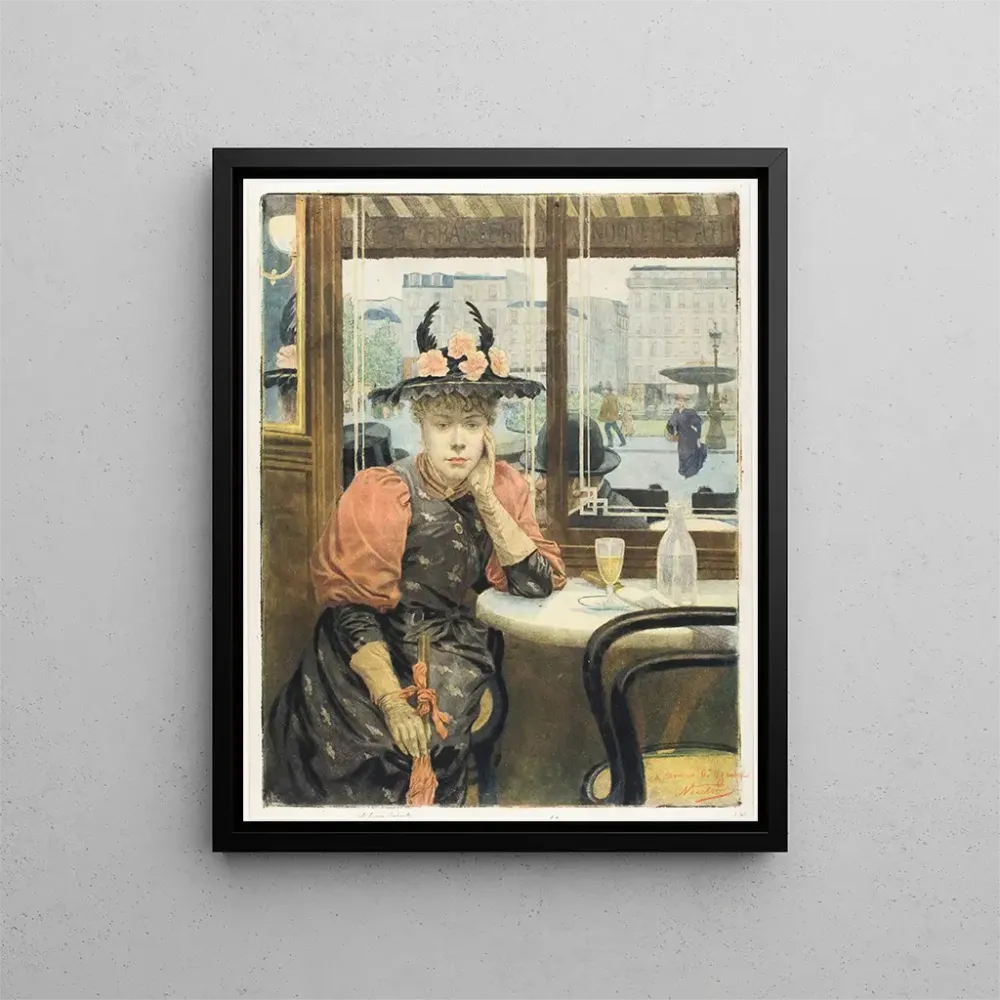 Gemälde Der Absinthe-Trinker - Albert-Emmanuel Bertrand | Kunstdruck
