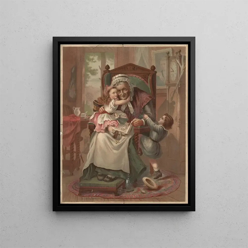 Gemälde Der alte Sessel - Armstrong & Co. Lith. | Kunstdruck