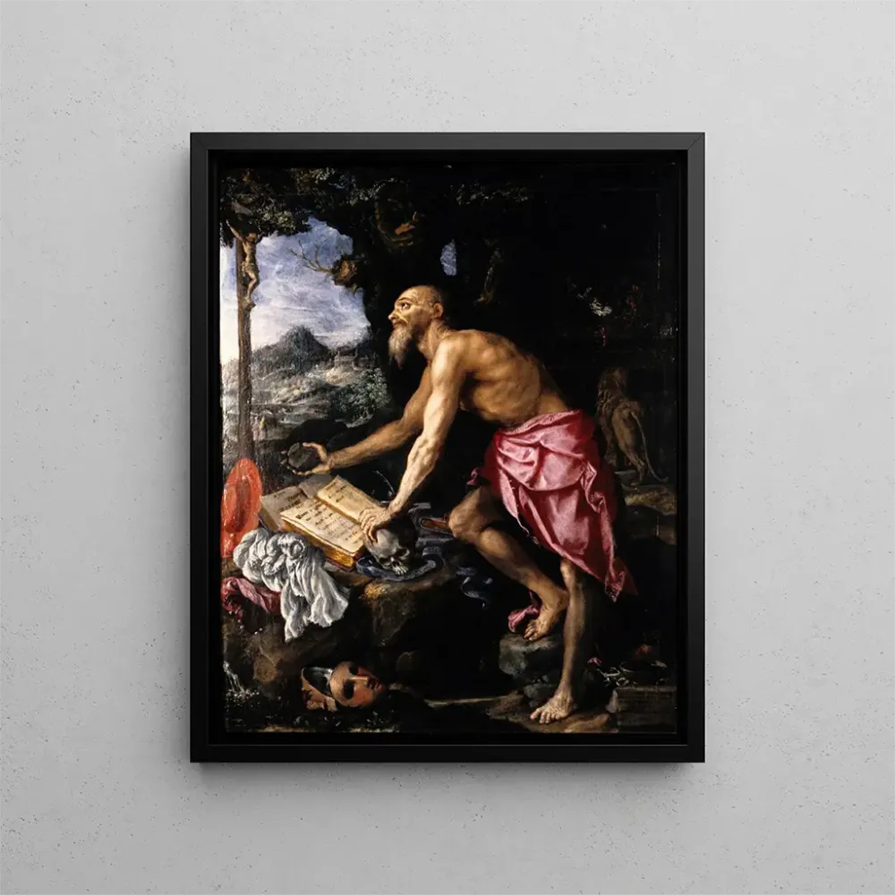 Gemälde Der bußfertige heilige Hieronymus - Alessandro Allori | Kunstdruck