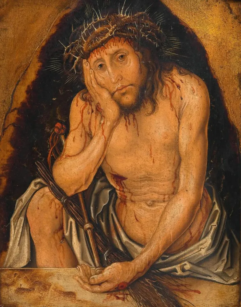 Gemälde Der Christus als Mann der Schmerzen, Kopie nach Albrecht Dürer - Anonym | Kunstdruck