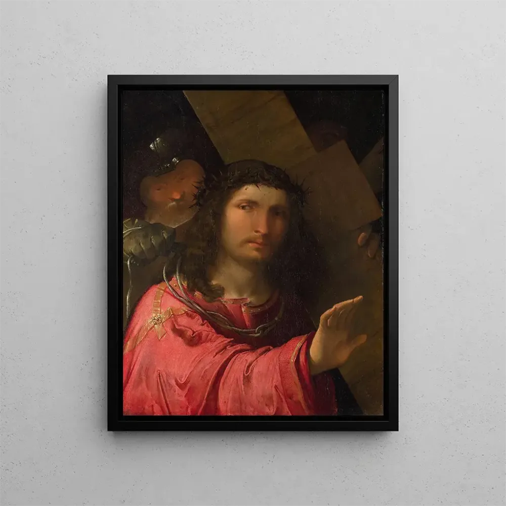Gemälde Der Christus, der das Kreuz trägt - Altobello Melone | Kunstdruck