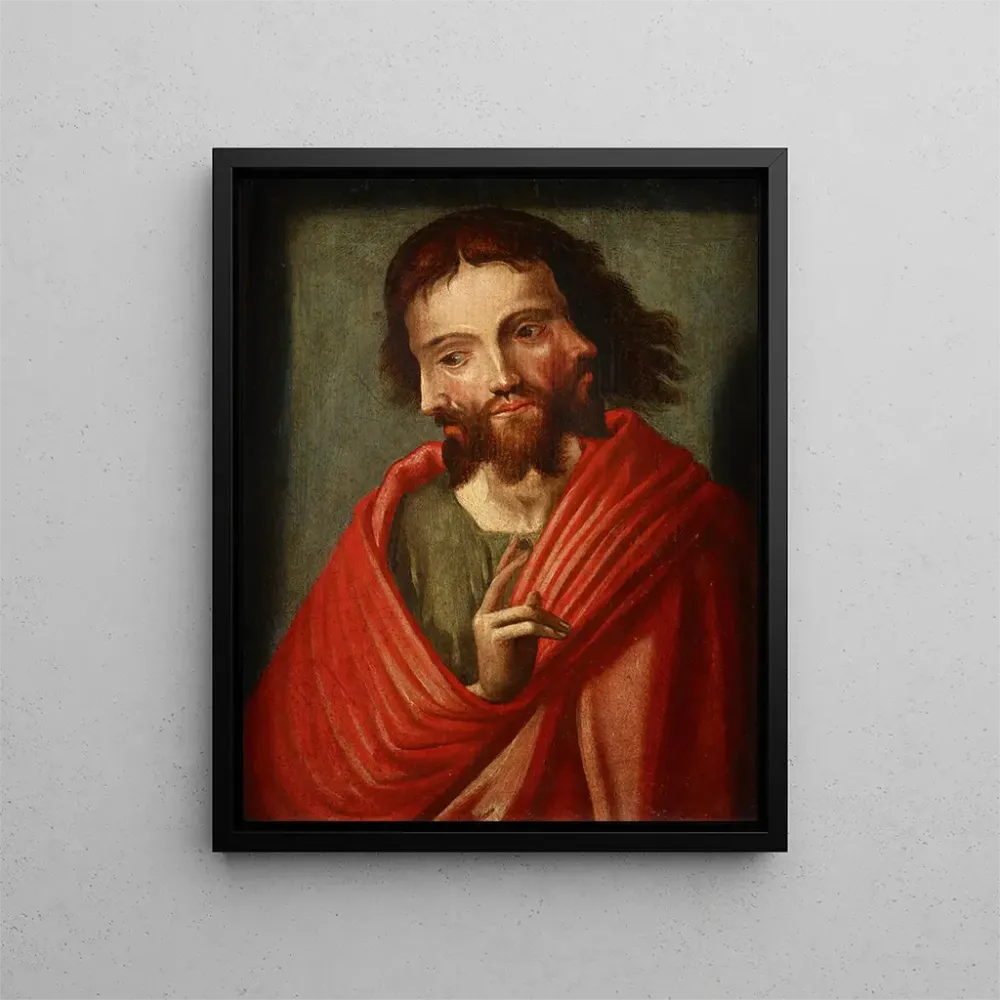 Gemälde Der Christus mit den drei Gesichtern, Die Heilige Dreifaltigkeit - Anonym | Kunstdruck
