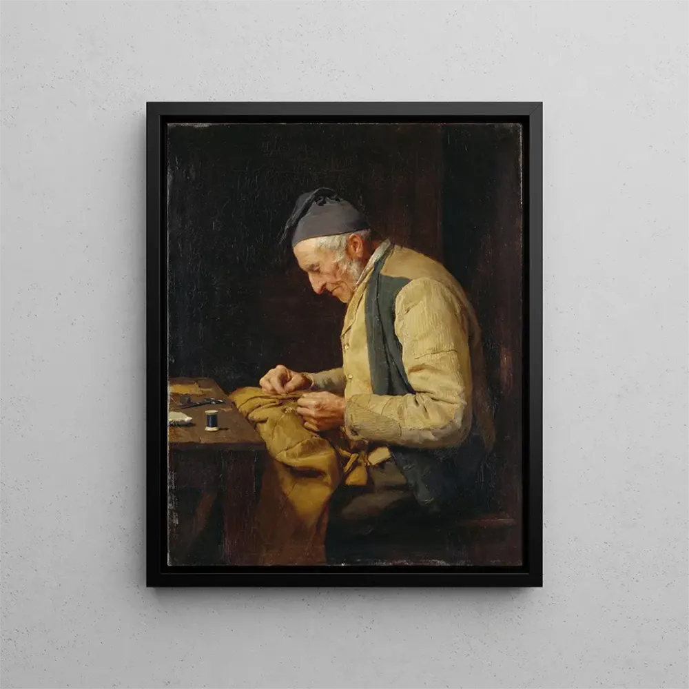 Gemälde Der Dorfschneider - Albert Anker
