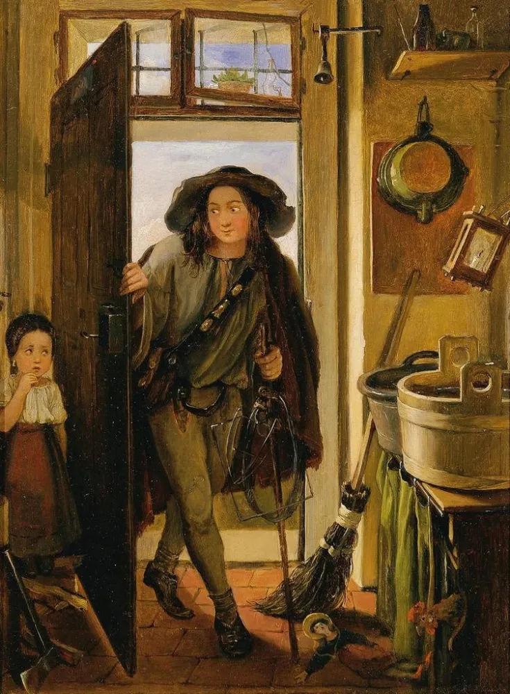 Gemälde Der Fadenbinder der Küche - Adam Brenner | Kunstdruck