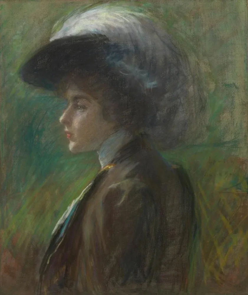 Gemälde Der Federhut - Alice Pike Barney | Kunstdruck