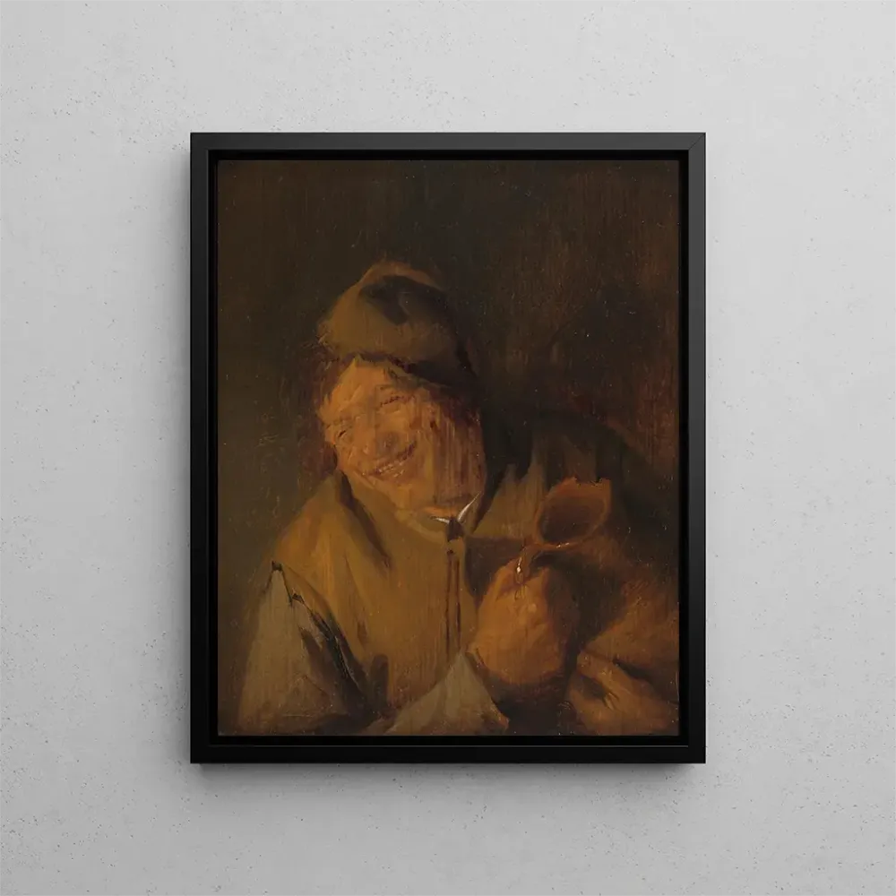 Gemälde Der fröhliche Bauer - Adriaen van Ostade | Kunstdruck