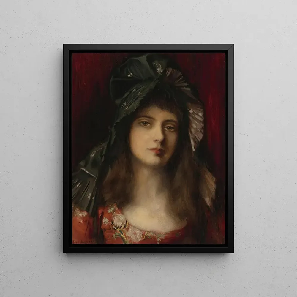 Gemälde Der grüne Hut - Albert Lynch | Kunstdruck