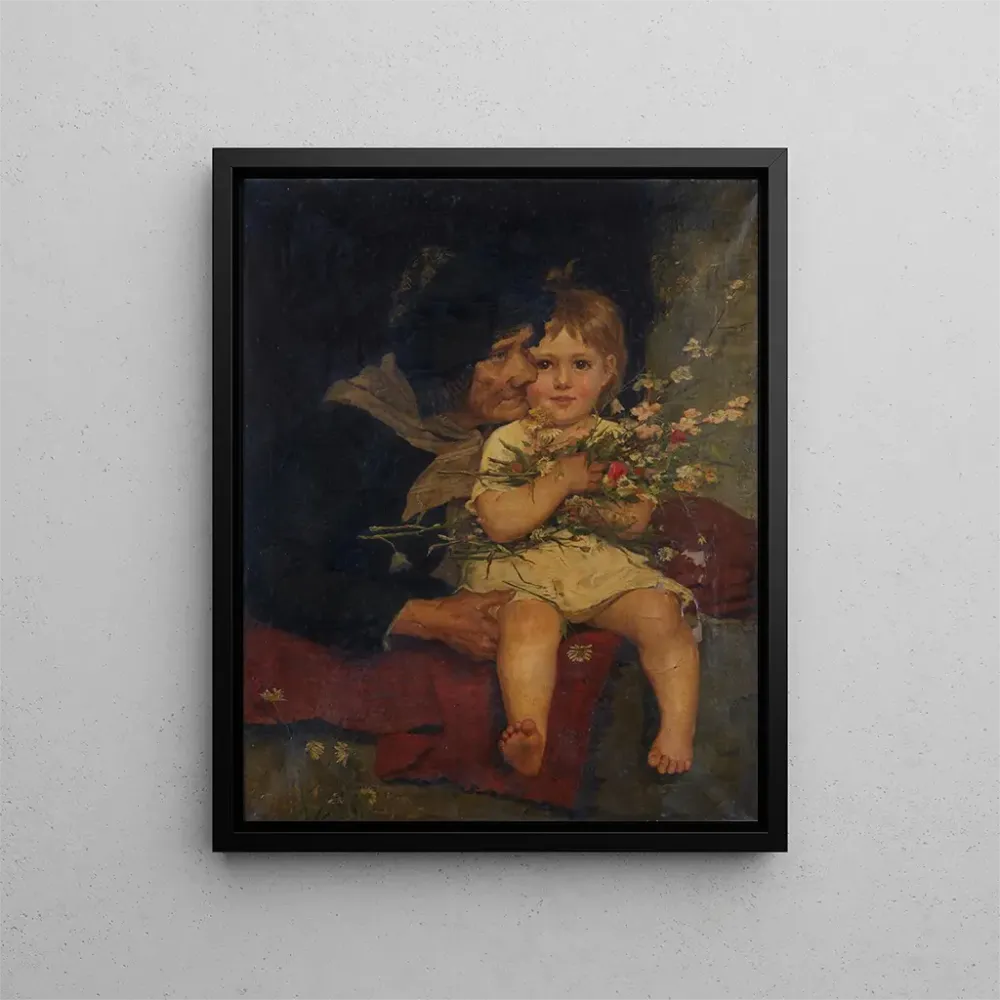 Gemälde Der kleine Schatz der Großmutter - Agathe Rstel