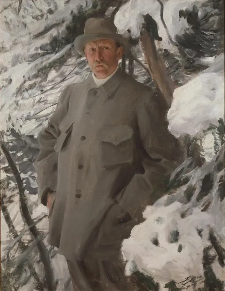 Gemälde Der Maler Bruno Liljefors - Anders Zorn | Kunstdruck