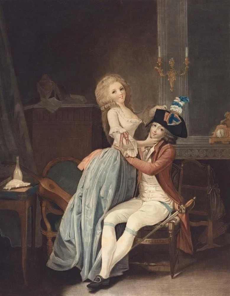 Gemälde Der nationale Kokarde - Auguste Claude Simon Legrand nach Louis Léopold Boilly | Kunstdruck