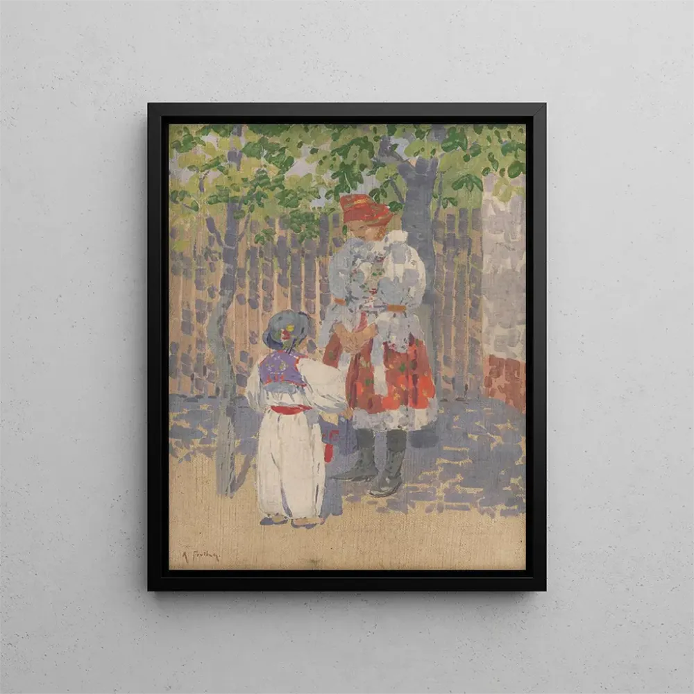 Gemälde der Nähe des Zauns - Antos Frolka | Kunstdruck