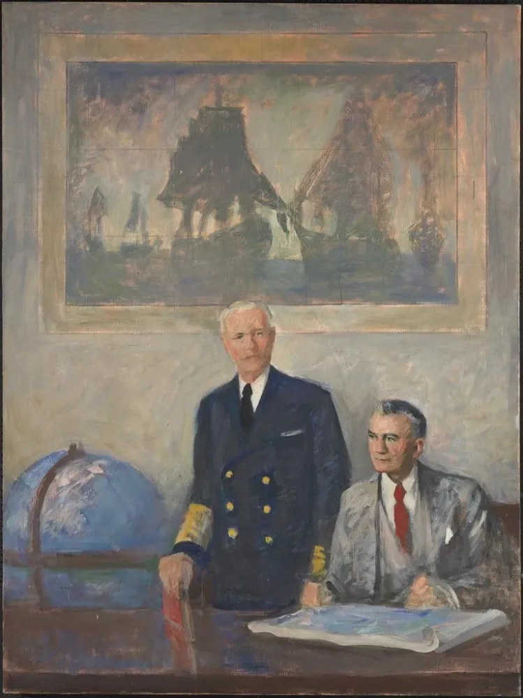 Gemälde Der Oberbefehl, rechte Tafel - Augustus Vincent Tack | Kunstdruck