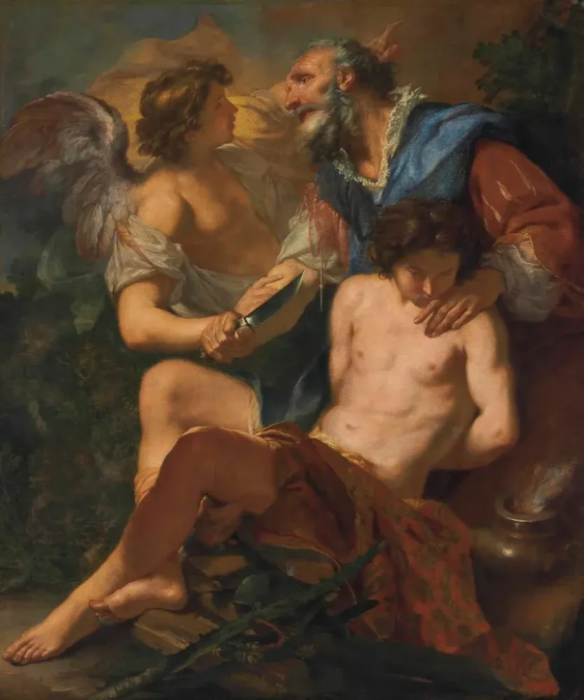 Gemälde Der Opferung Isaaks - Angelo Trevisani | Kunstdruck