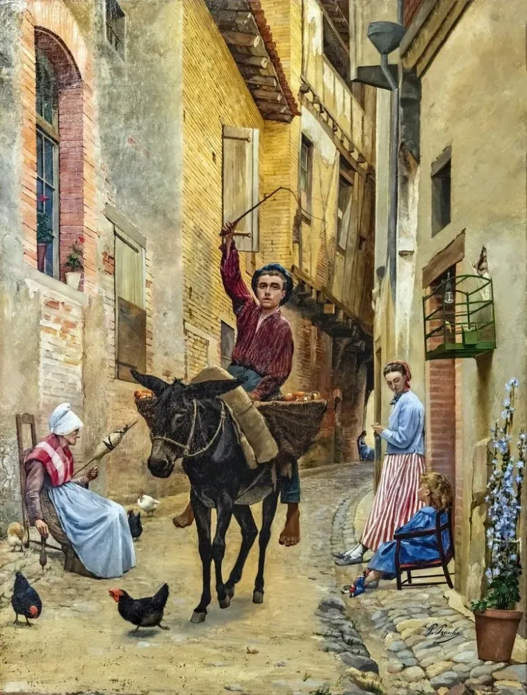 Gemälde Der Pilzsammler - Paul Prouho | Kunstdruck
