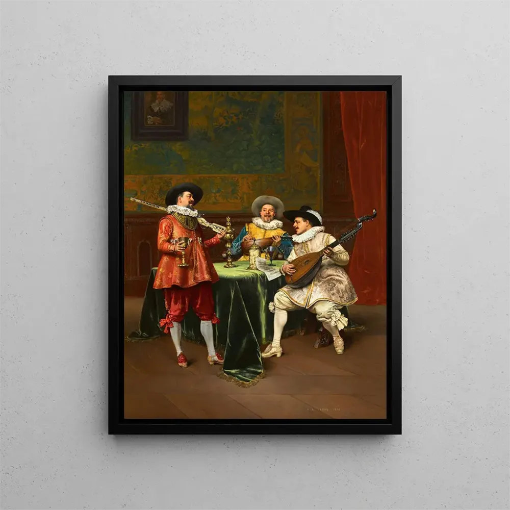 Gemälde Der Recital - Adolphe Alexandre Lesrel