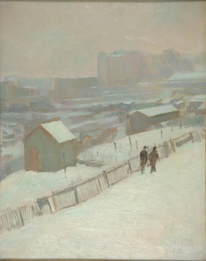 Gemälde Der Schnee Montmartre - Charles Marie Dulac | Kunstdruck
