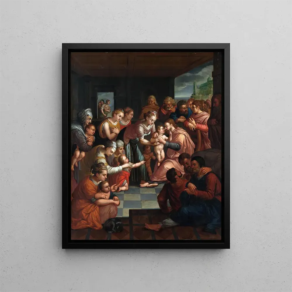 Gemälde Der segnende Christus mit Kindern - Anonym | Kunstdruck