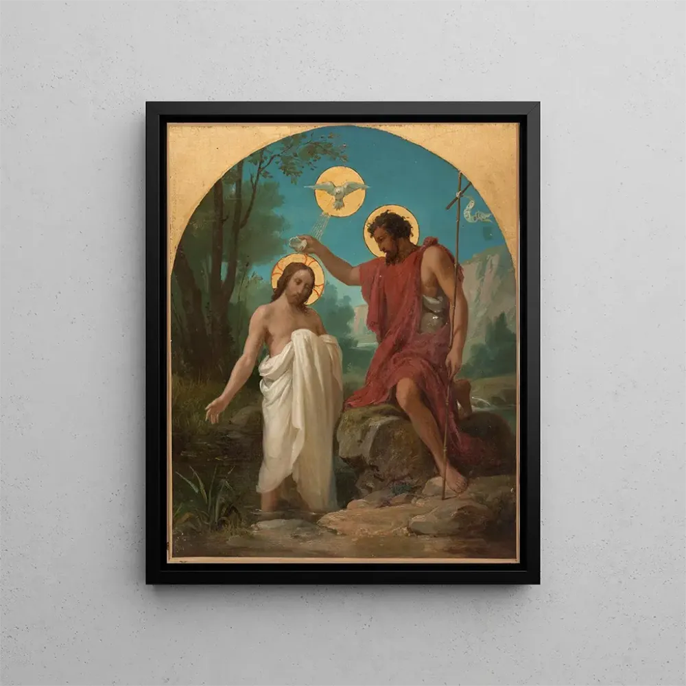 Gemälde Der Taufe Christi - Alexandre Grellet | Kunstdruck