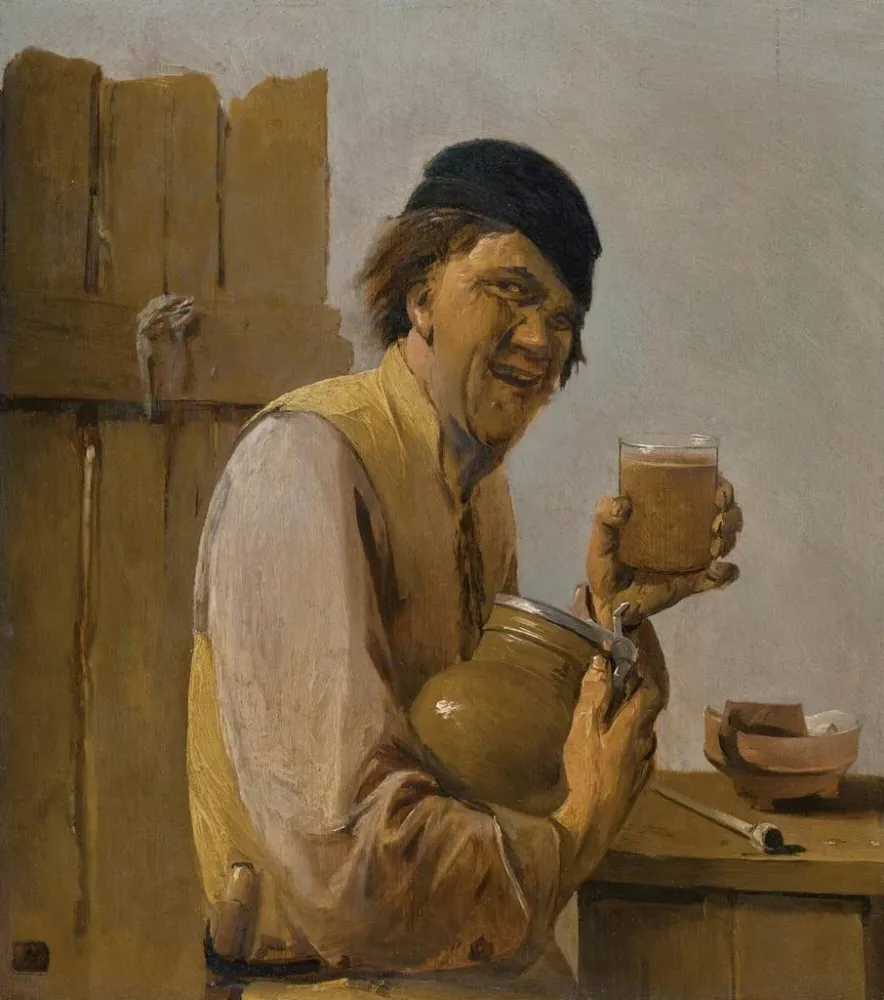 Gemälde Der Trinkende - Abraham Diepraam | Kunstdruck