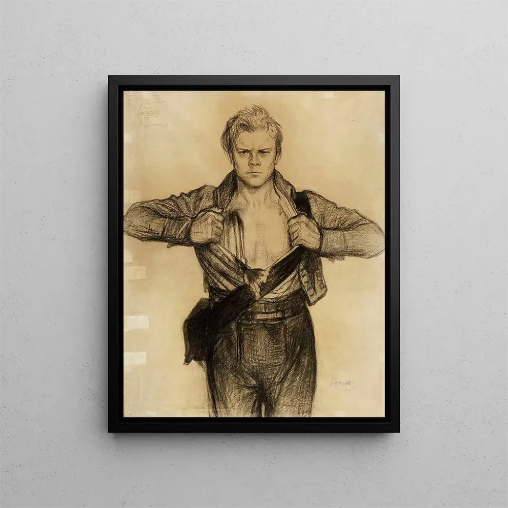 Gemälde Der verwundete Soldat aus dem Gedicht Döbeln bei Jutas - Albert Edelfelt | Kunstdruck