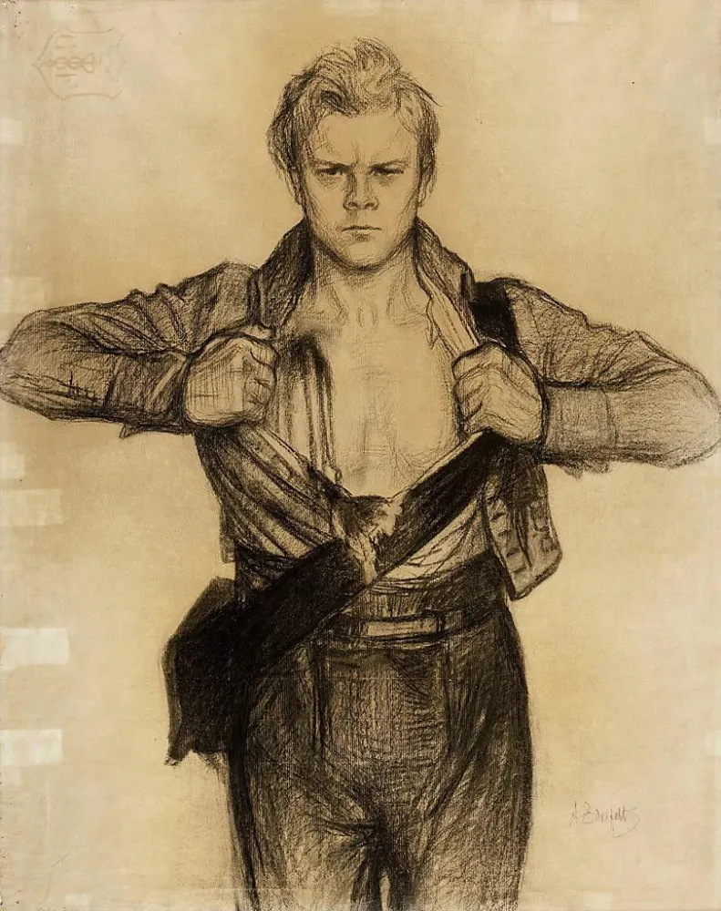Gemälde Der verwundete Soldat aus dem Gedicht Döbeln bei Jutas - Albert Edelfelt | Kunstdruck