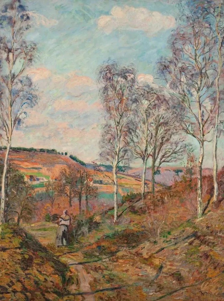 Gemälde Der Weg ins Tal - Armand Guillaumin | Kunstdruck