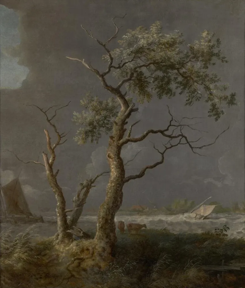 Gemälde Des Bäume am Wasser - Allaert van Everdingen | Kunstdruck