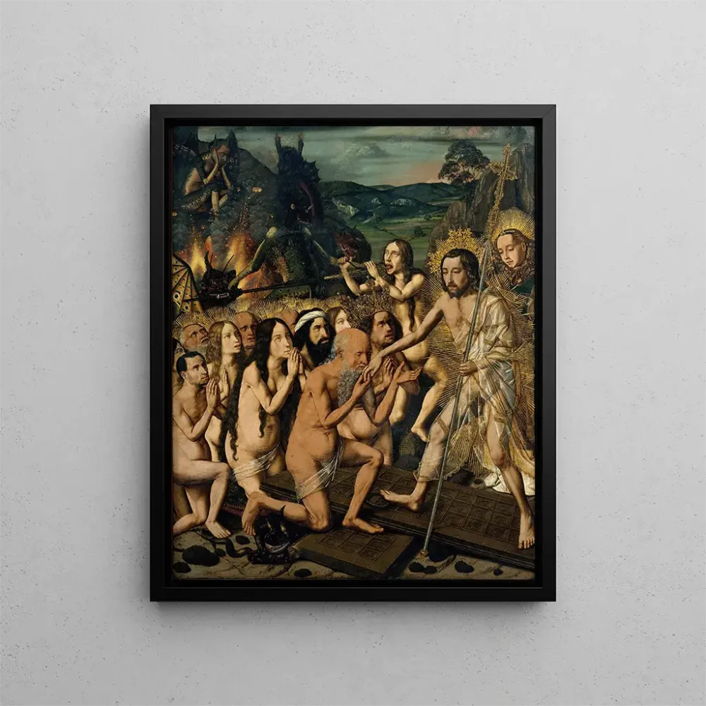 Gemälde Descente du Christ aux Limbes - Bartolomé Bermejo | Kunstdruck