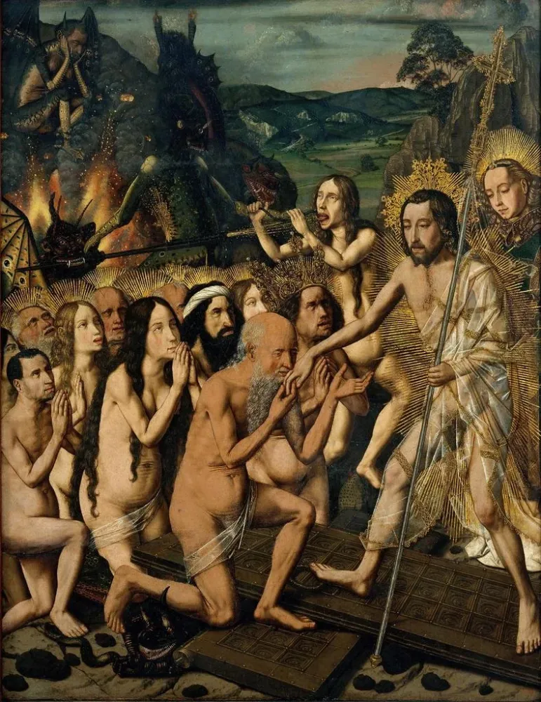 Gemälde Descente du Christ aux Limbes - Bartolomé Bermejo | Kunstdruck