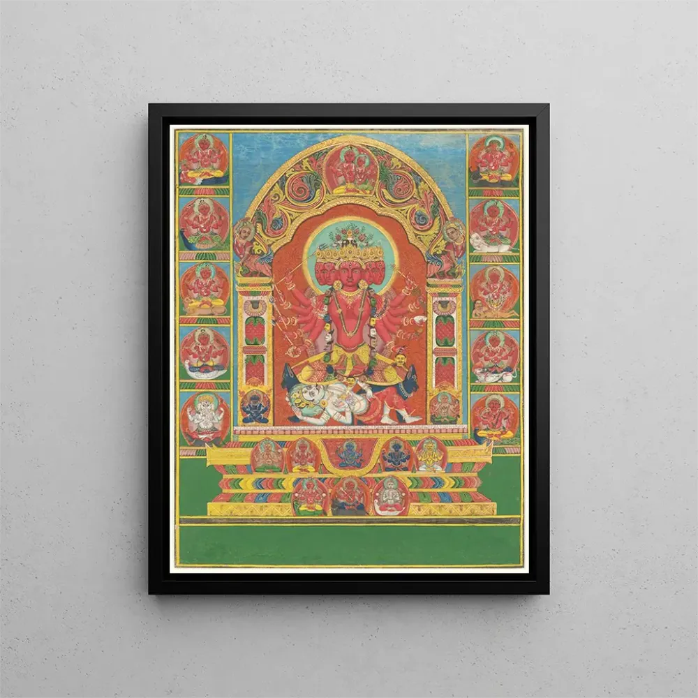 Gemälde Déesse Tripurasundari - Anonym | Kunstdruck