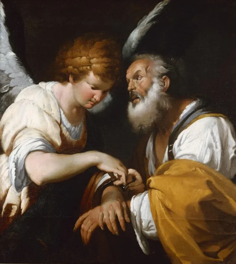 Gemälde Die Befreiung des heiligen Petrus - Bernardo Strozzi | Kunstdruck
