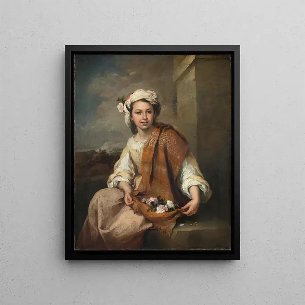 Gemälde Die Blumenmädchen - Bartolomé Esteban Murillo | Kunstdruck
