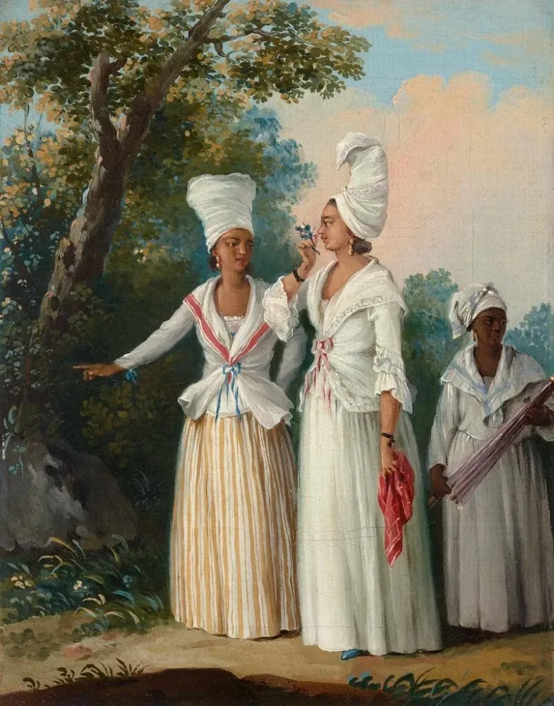 Gemälde Die Brautjungfern der Dominique - Agostino Brunias | Kunstdruck