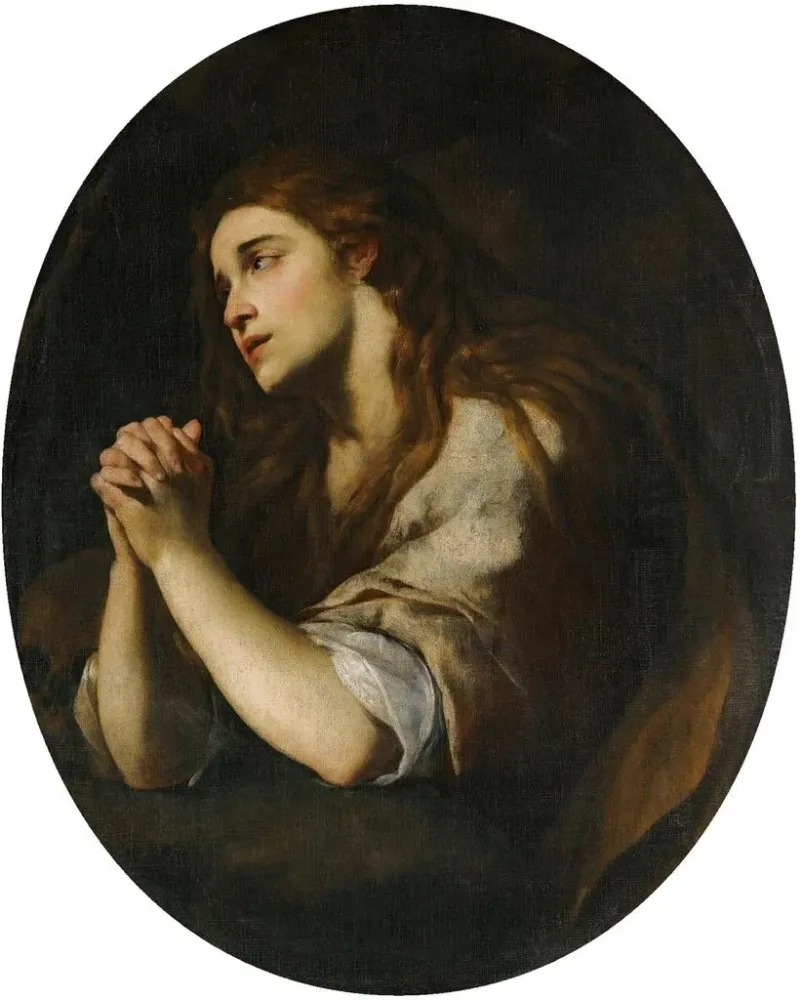 Gemälde Die bußfertige Maria Magdalena - Andrea Vaccaro | Kunstdruck