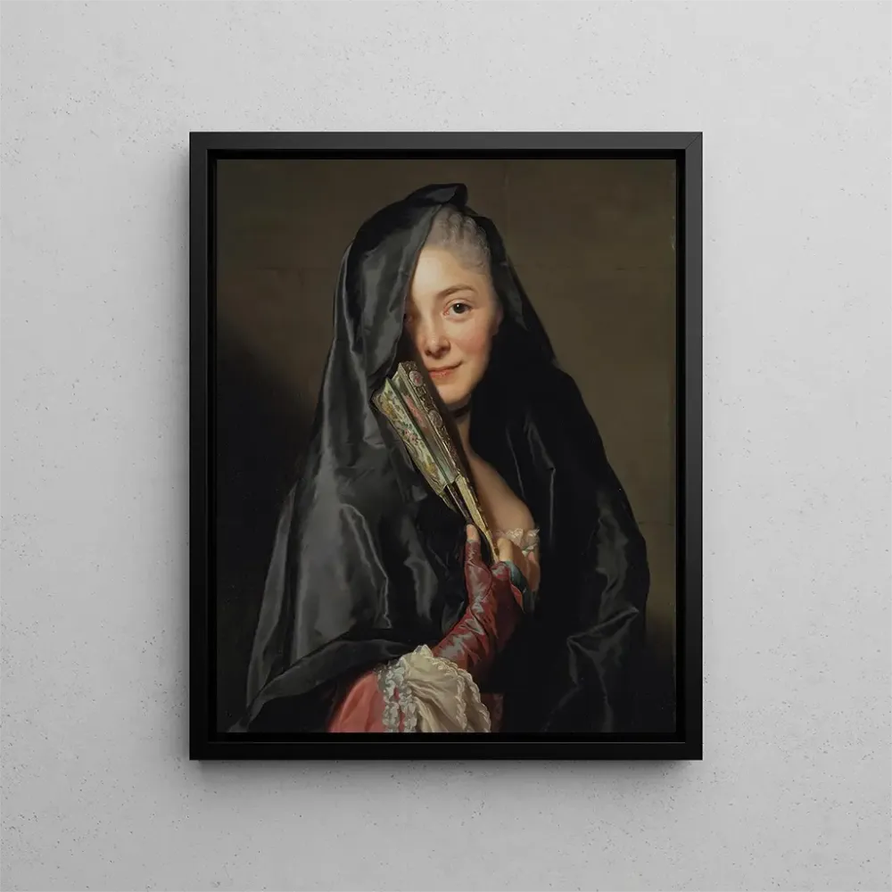 Gemälde Die Dame im Schleier, die Frau des Künstlers - Alexander Roslin | Kunstdruck