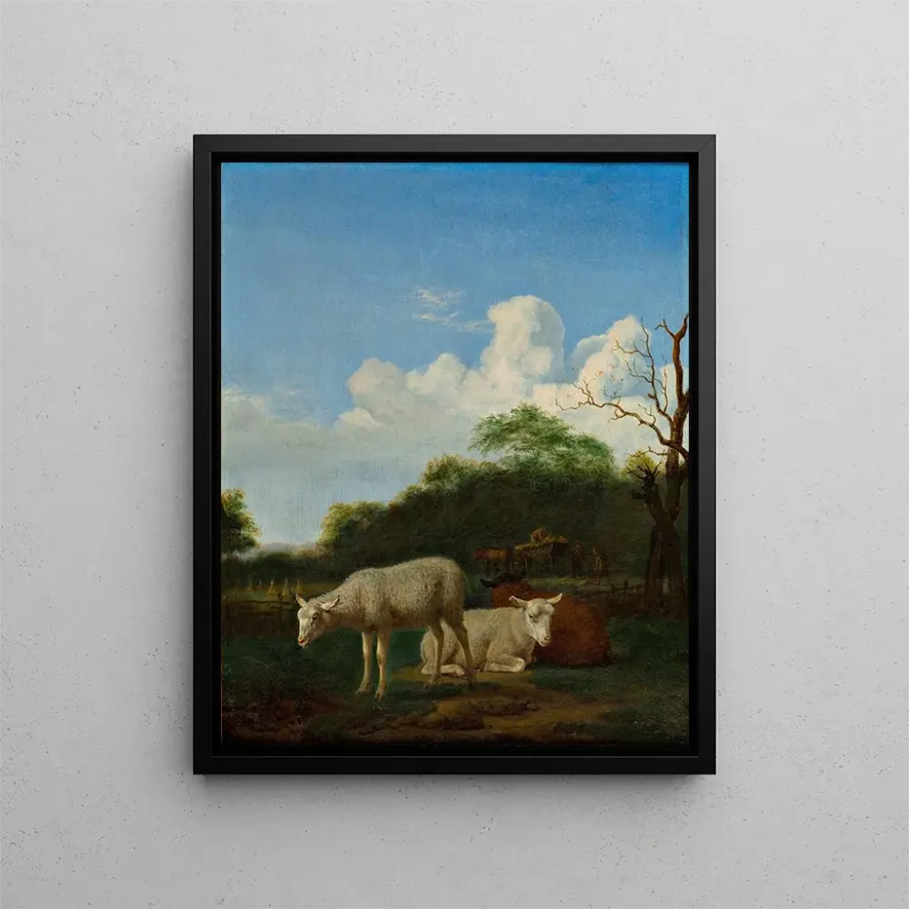 Gemälde Die drei Schafe - Adriaen van de Velde | Kunstdruck
