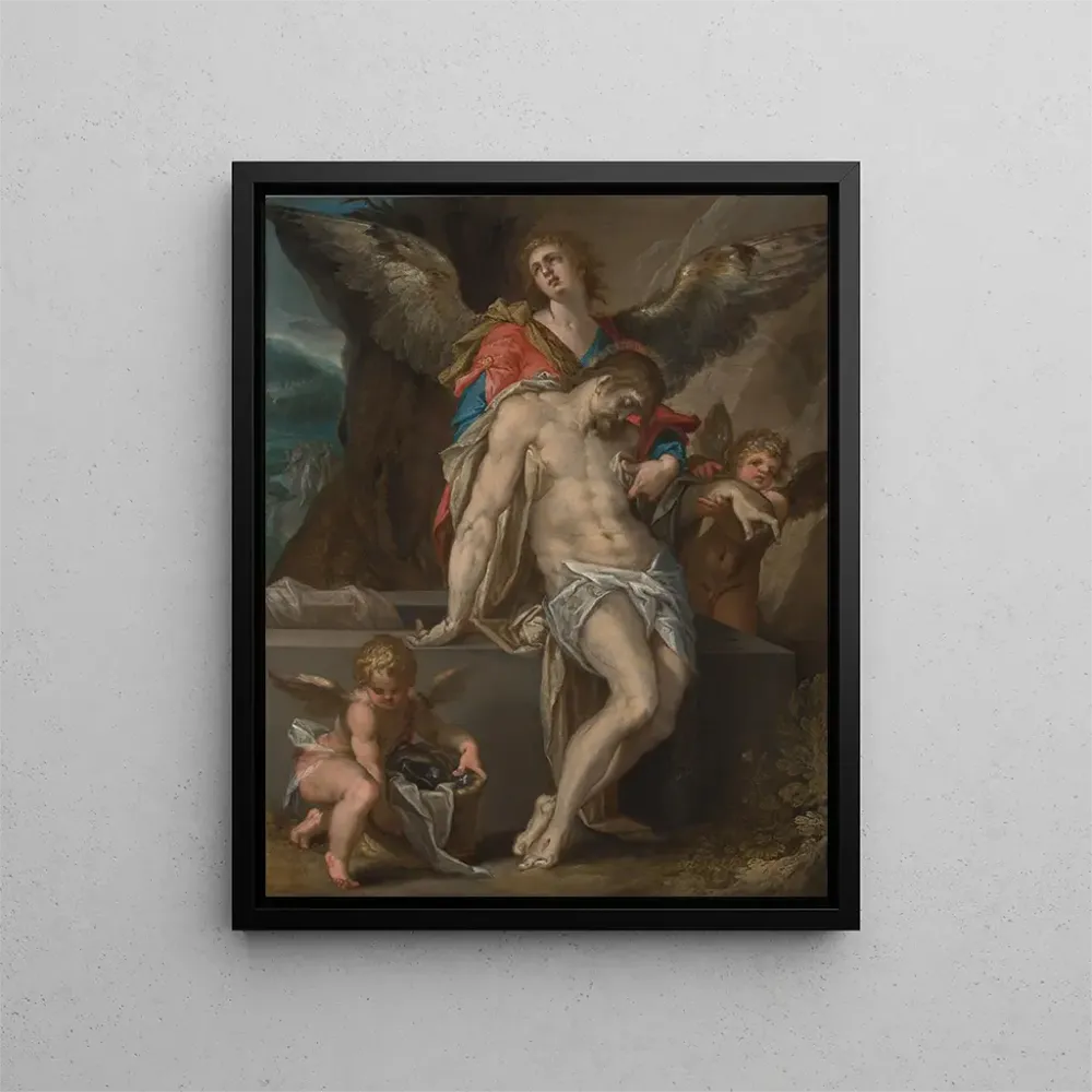 Gemälde Die Engel tragen den Körper Christi Angel Pete - Bartholomaeus Spranger